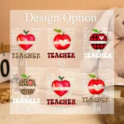 Personalized Teacher Apple Night Light, Appreciation Gift, Custom Led Lamp, Thank You End Of Year Present - thumbnail 3