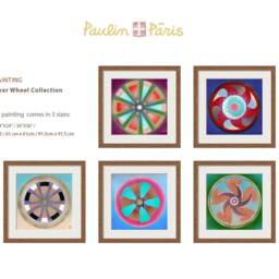 Power Wheel 3 Urban Mandala Wall Painting Inspired By Los Angeles. Bright Joyful Harmonious Abstract Decor. Geometric Cyclic Healing Visual - thumbnail 3