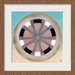 Power Wheel 3 Urban Mandala Wall Painting Inspired By Los Angeles. Bright Joyful Harmonious Abstract Decor. Geometric Cyclic Healing Visual