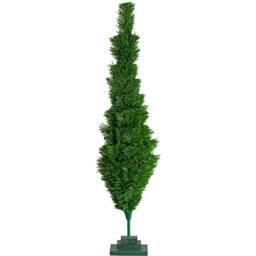 Handmade Alpine Green Tinsel Wall Christmas Tree - 3Ft Retro Style - thumbnail 4