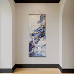 Watercolour & Gold Marble Tapestry - Wall Hanging Unique Art - thumbnail 2