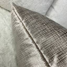 Handmade Velvet Lumbar Pillow Cover, Harlequin Osamu Taupe, 12x20 Cushion Case - thumbnail 3