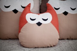 Terracotta Pillow Case Cover Cushion Stuffed Owl Animal Head Nursery Throw For Kids