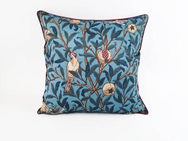 Velvet Decorative Pillows, Cushion Cover, Silk Pillowcase, Throw Pillow, Chinoiserie, Art Gifts, Cushions, Cushions - image 1