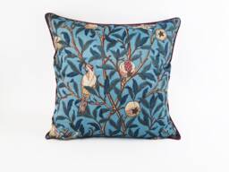 Velvet Decorative Pillows, Cushion Cover, Silk Pillowcase, Throw Pillow, Chinoiserie, Art Gifts, Cushions, Cushions - thumbnail 1