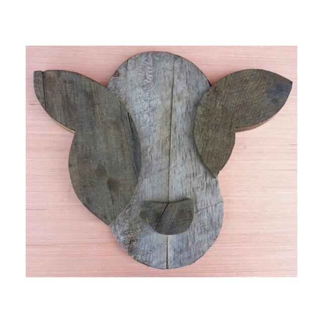 Reclaimed Pallet Wood Wall Art - Cow - image 1