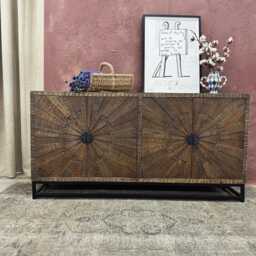 Mumbai Mango Wood Four-Door Sideboard - Khsd122/3 - thumbnail 4