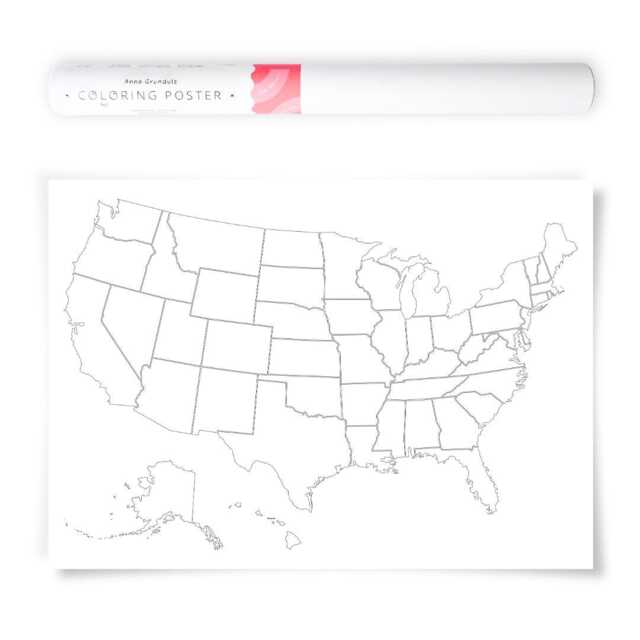 Usa Map Poster, Us Travel United States, Us Wall Art, Usa Outlines Poster - image 1