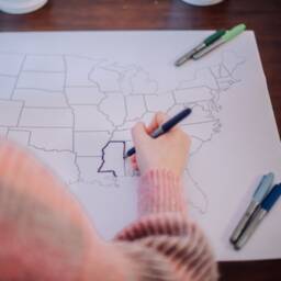 Usa Map Poster, Us Travel United States, Us Wall Art, Usa Outlines Poster - thumbnail 3