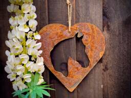 Love Heart Horse Pony Equestrian Equine Pet Memorial Rustic Rusty Art Wall Hanging Present Gift Idea