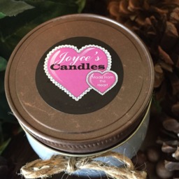 Handmade Patchouli 16 Oz Soy Candle in Mason Jar With Rustic Lid - thumbnail 2