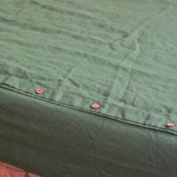 Duvet Cover Set & Pillow With Ruffle Treetop Green Color Stone Washed Seamless Full King Quilt Linen Duvet Cover Full - thumbnail 3