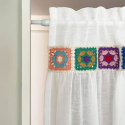 Eshal Linen Noren Curtain, Door White Room Divider Doorway Cafe Rod Pocket 1Pc - thumbnail 2