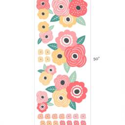 Red & Yellow Flower Wall Decals - Kids Room Decor - thumbnail 3