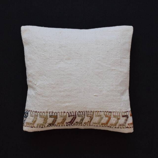 16X16 Cotton Kilim Pillow Cover Marokkanische Kissen Bohemian Pillows Turkish Coussin 40 X - image 1