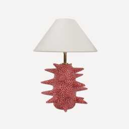 Handmade Pink Spiked Table Lamp Whimsical Bedside Lighting - thumbnail 1