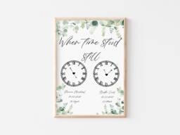 In This Moment Time Stood Still - Precious Moments Stop Clocks Family Gift New Baby Wedding Anniversary Gift - thumbnail 1