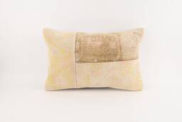 Vintage Kilim Pillow Cover Ethnic Wool Lumbar Cushion - 16x24