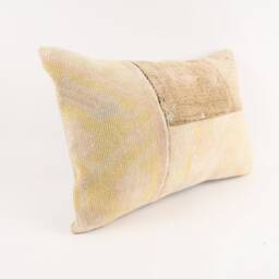 Vintage Kilim Pillow Cover Ethnic Wool Lumbar Cushion - 16x24 - thumbnail 3