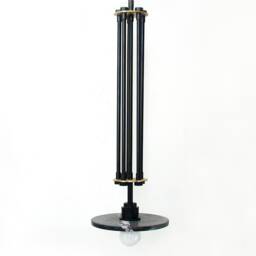 Black Veined Marble Pendant Light, Eclectic Ceiling Fixture, Kitchen Island Lighting - thumbnail 2