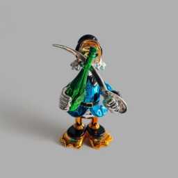 Pop Art Chrome Resin Sculpture Alec Monopoly Style Home Decor - thumbnail 2