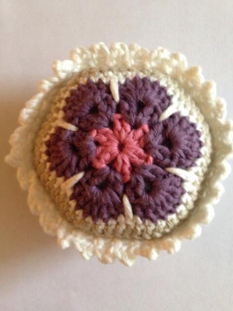 Crochet Hexi Pin Cushion/ Pin Cushion/Crochet Cushion/ African Flower Crochet Hexigan Flower/Christmas Gift/ Gift - image 1