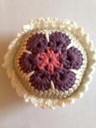 Crochet Hexi Pin Cushion/ Pin Cushion/Crochet Cushion/ African Flower Crochet Hexigan Flower/Christmas Gift/ Gift - thumbnail 1
