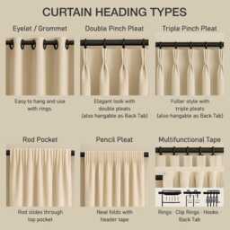 Cream Linen Blackout Curtain Custom Drapery Panel, Rod Pocket Or Grommet - thumbnail 4