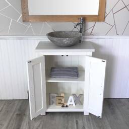 Bathroom Vanity Unit Painted White - Quartz Top Stone Basin Choice 310Pwqsbc - thumbnail 3