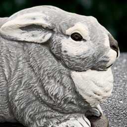 Unique Bunny Statue Concrete Rabbit Sculpture Stone Pet Figurine Cement Animal Decoration Outdoor Handmade Yard Art - thumbnail 4