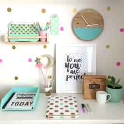 Polka Dot Wall Stickers - Peel & Stick Nursery Decor Girl Room Circle Round Decals Removable Kids Vinyl Decal D015 - thumbnail 4