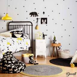 Polka Dot Wall Stickers - Peel & Stick Nursery Decor Girl Room Circle Round Decals Removable Kids Vinyl Decal D015 - thumbnail 3