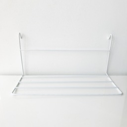 Large White Wire Wall Grid + Shelf, Free Clips, Mesh Memo Board, Notice Metal Grid, Noticeboard, Kitchen Memoboard, Moodboard, Clip - thumbnail 3