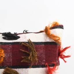 Handwoven Turkish Kilim Lumbar Pillow Bohemian Home Decor - 16x24 - thumbnail 3