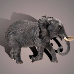 Large Bronze Elephant Figurine Limited Edition Signed Sculpture - thumbnail 2
