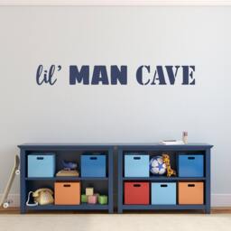 Lil Man Cave Wall Decal - Boys Bedroom Vinyl Sticker Fun Kids Room Decor - thumbnail 3