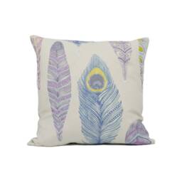 Voyage Decoration - Samui Print Heather Quirky Illustrative Feather Cushion Cover Handmade Throw Pillow Designer Home D??cor - thumbnail 2