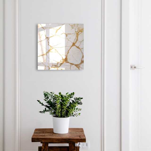 Marble Pattern Key Cabinet For Home, White Industrial Box, Minimalist Texts, Lovers Of Elegance - image 1