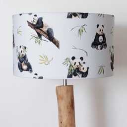 Lampshade Or Pendant Light, Panda Family Chandelier, Cylinder Ceiling Christmas Gift Idea, Birthday, Baby Shower, Registry - thumbnail 4