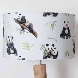 Lampshade Or Pendant Light, Panda Family Chandelier, Cylinder Ceiling Christmas Gift Idea, Birthday, Baby Shower, Registry - thumbnail 3