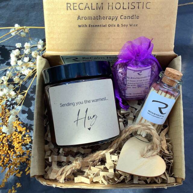 Warmest Hug Candle, Gift, in The Post, Gift Box For Her Him, Sending You A Hug, Thinking Of Gift, Friend, Birthday - image 1