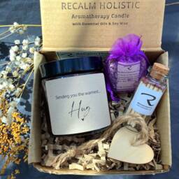 Warmest Hug Candle, Gift, in The Post, Gift Box For Her Him, Sending You A Hug, Thinking Of Gift, Friend, Birthday