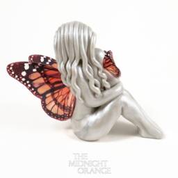 Handmade Mother & Child Butterfly Sculpture Monarch Wing Fairy Figurine - thumbnail 2