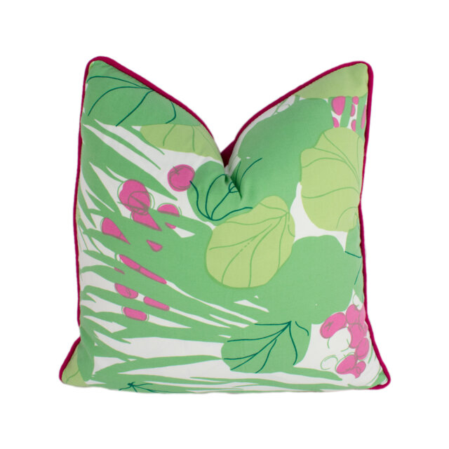 Schumacher - Sea Grapes Tropical Modern Classic Designer Cushion Cover Handmade Throw Pillow Luxury Home Decor - image 1