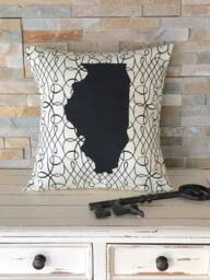Illinois State Pillow/Illinois Decor - thumbnail 1