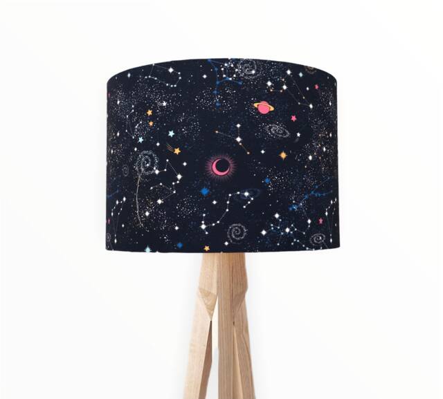 New High Quality Kids Room Planets Galaxy Moon Star Constellation in Space Digital Print Lamp Shade & Pendant Light - image 1