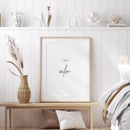 I Am Calm Print - Inspirational Affirmation Wall Art Unframed - thumbnail 3