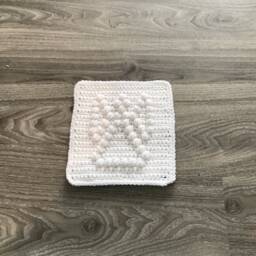 Angel Square Crochet Pattern - Baby Blanket Squares Washcloth Facecloth - thumbnail 2