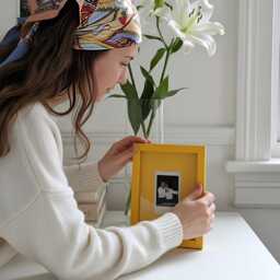 Mini Custom Monochrome Picture Frame - 6x8 - Choose Color & Opening Size Gallery Wall - thumbnail 2