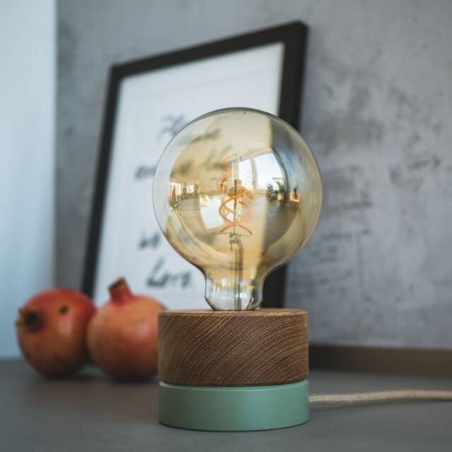 Table Lamp Made Of Solid Wood - Handmade From Austria - image 1